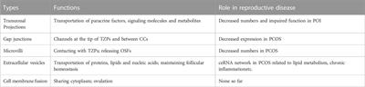 Intercellular communication in the cumulus–oocyte complex during folliculogenesis: A review